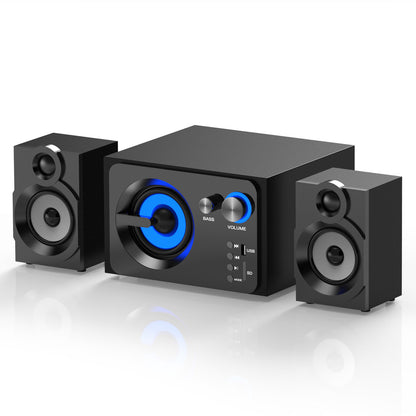 SAST A15 Computer Wooden Audio Super Bass 60W Bluetooth 5.3 RGB Light