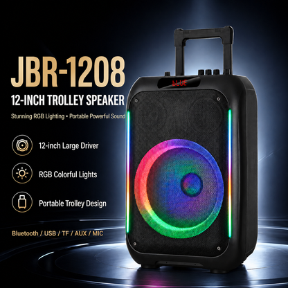 12inch Dance Speaker 2026 New Outdoor KTV High Power Troll Speaker Bluetooth Professional Performance
