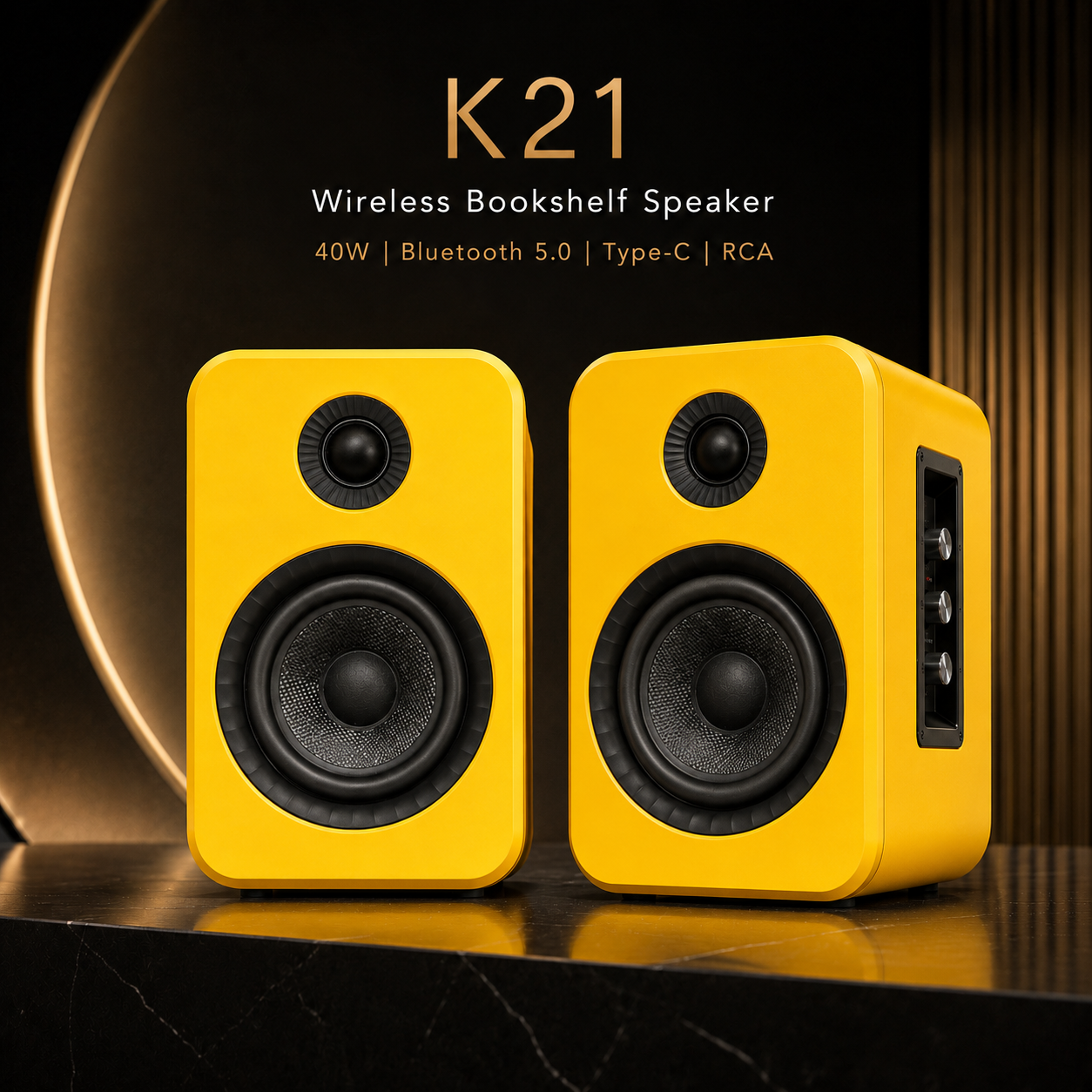 Wireless HiFi chassis sound system tweeter+bass, upgraded version, high fidelity sound boxes