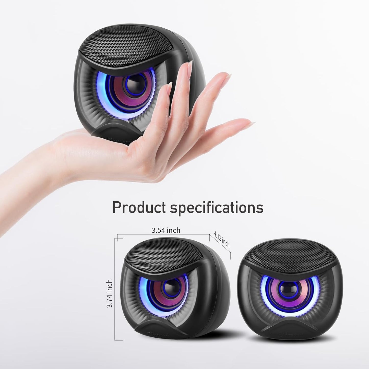 5W dual channel USB desktop speakers