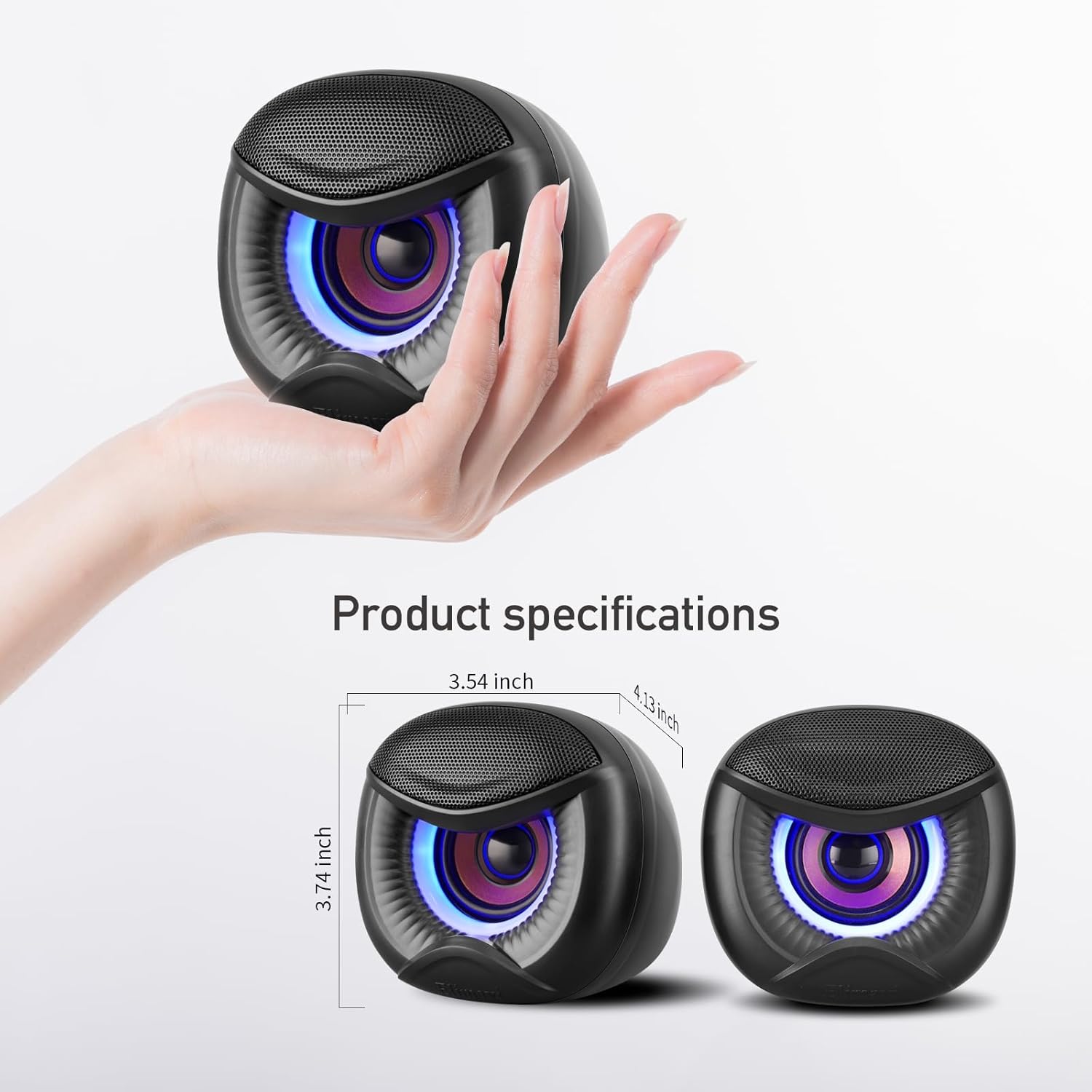 5W dual channel USB desktop speakers