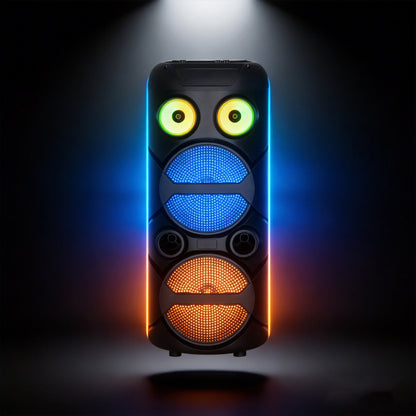 20W 3000mAh 8inch*2 bass+ tweeter party speaker outdoor HIFI Voice
