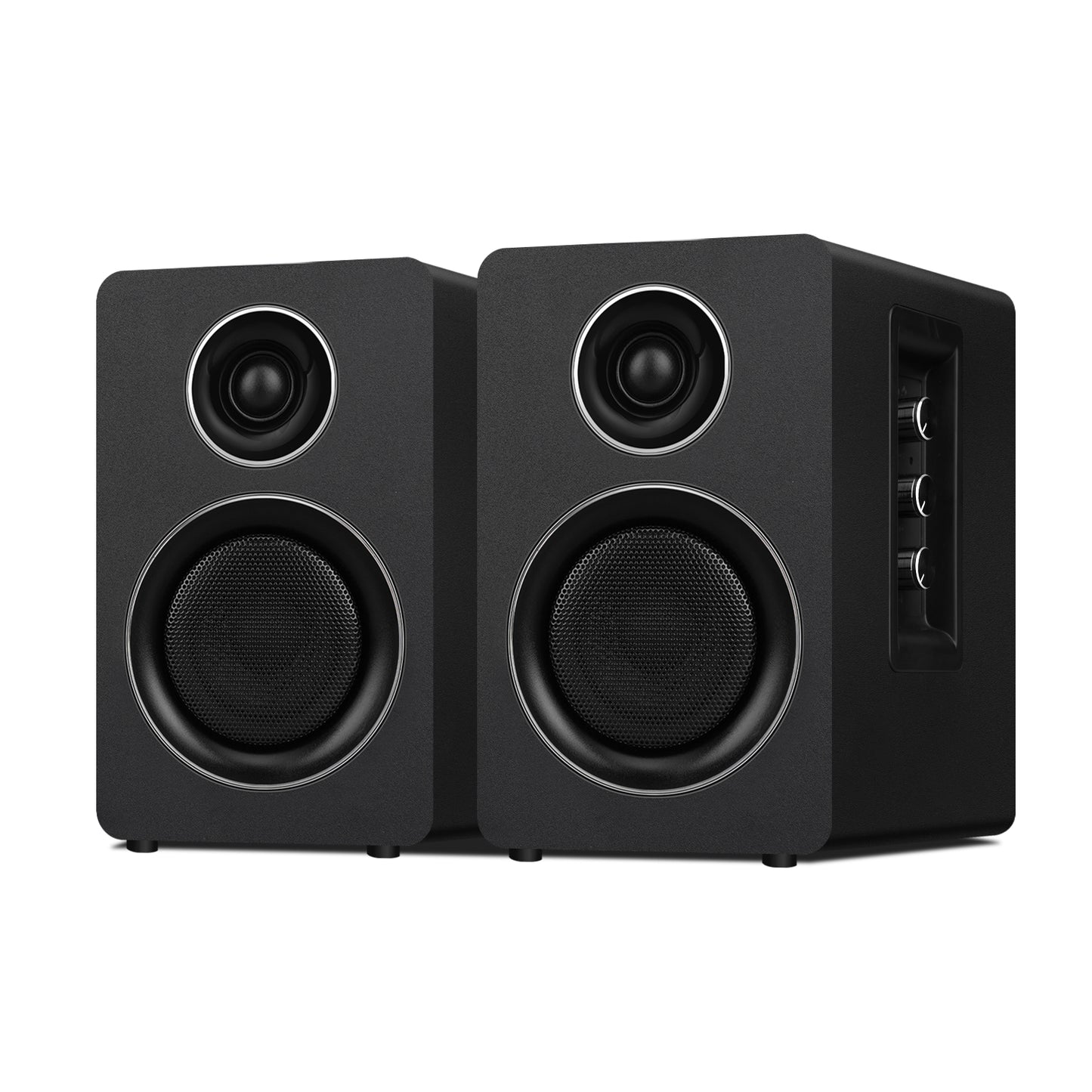 7 Colors Active Bookshelf Speakers with 3‘’ Carbon Fiber Woofer and Silk Film Tweeter