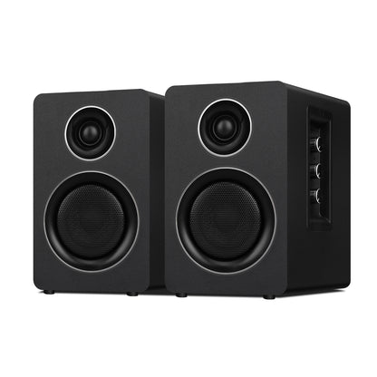 7 Colors Active Bookshelf Speakers with 3‘’ Carbon Fiber Woofer and Silk Film Tweeter