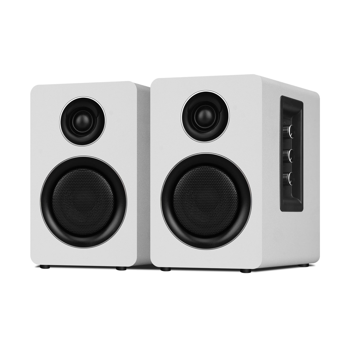 7 Colors Active Bookshelf Speakers with 3‘’ Carbon Fiber Woofer and Silk Film Tweeter