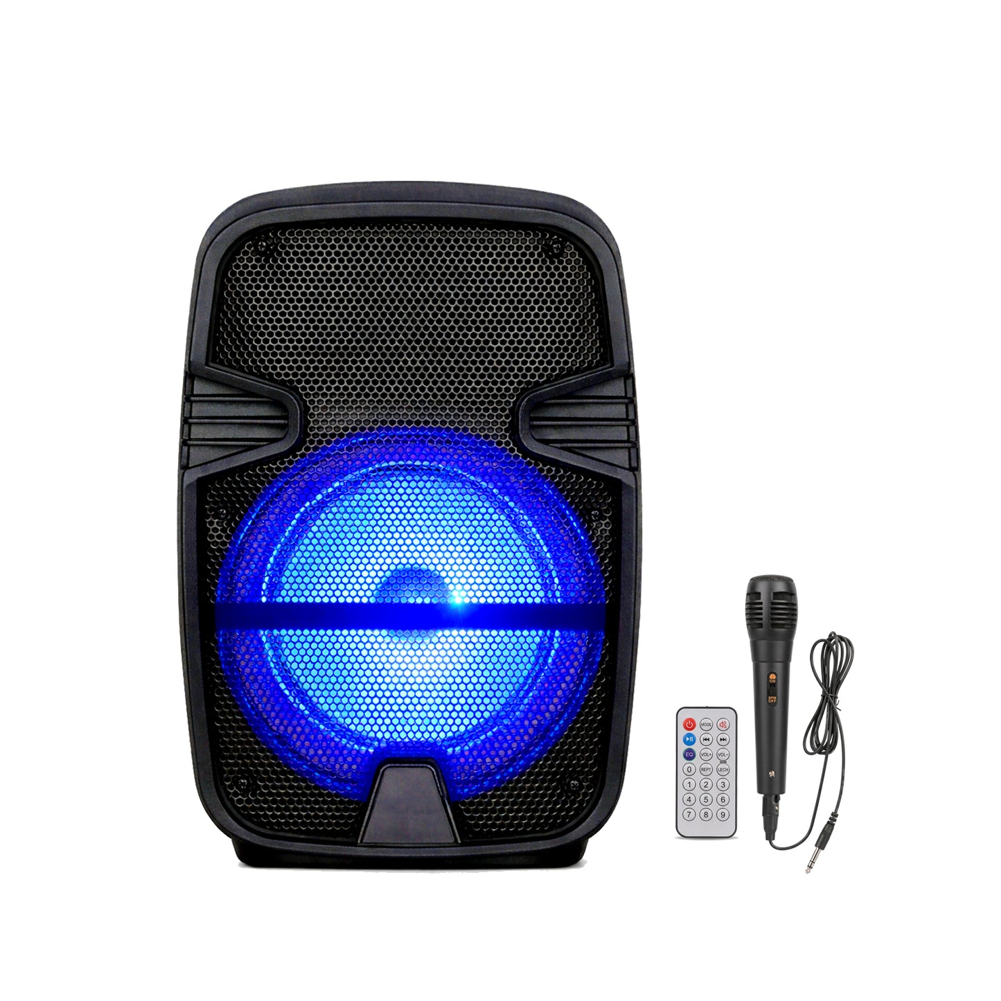 8″+ Tweeter Portable Party Speaker with Long Lasting Battery