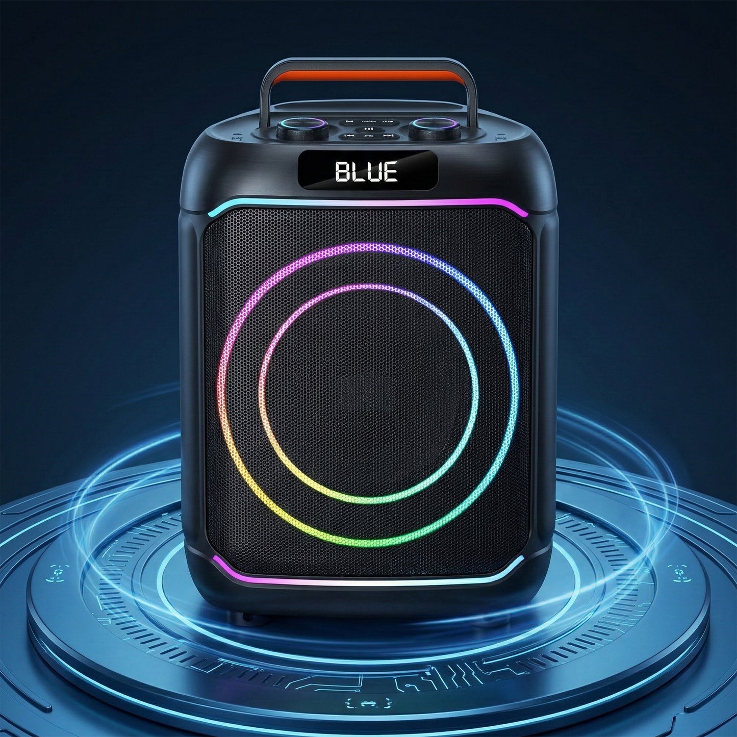 40W 8in Bass+Tweeter Portable Bluetooth Speaker for Home, Outdoor