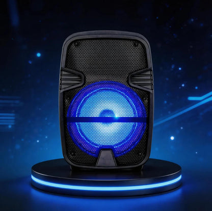 8″+ Tweeter Portable Party Speaker with Long Lasting Battery
