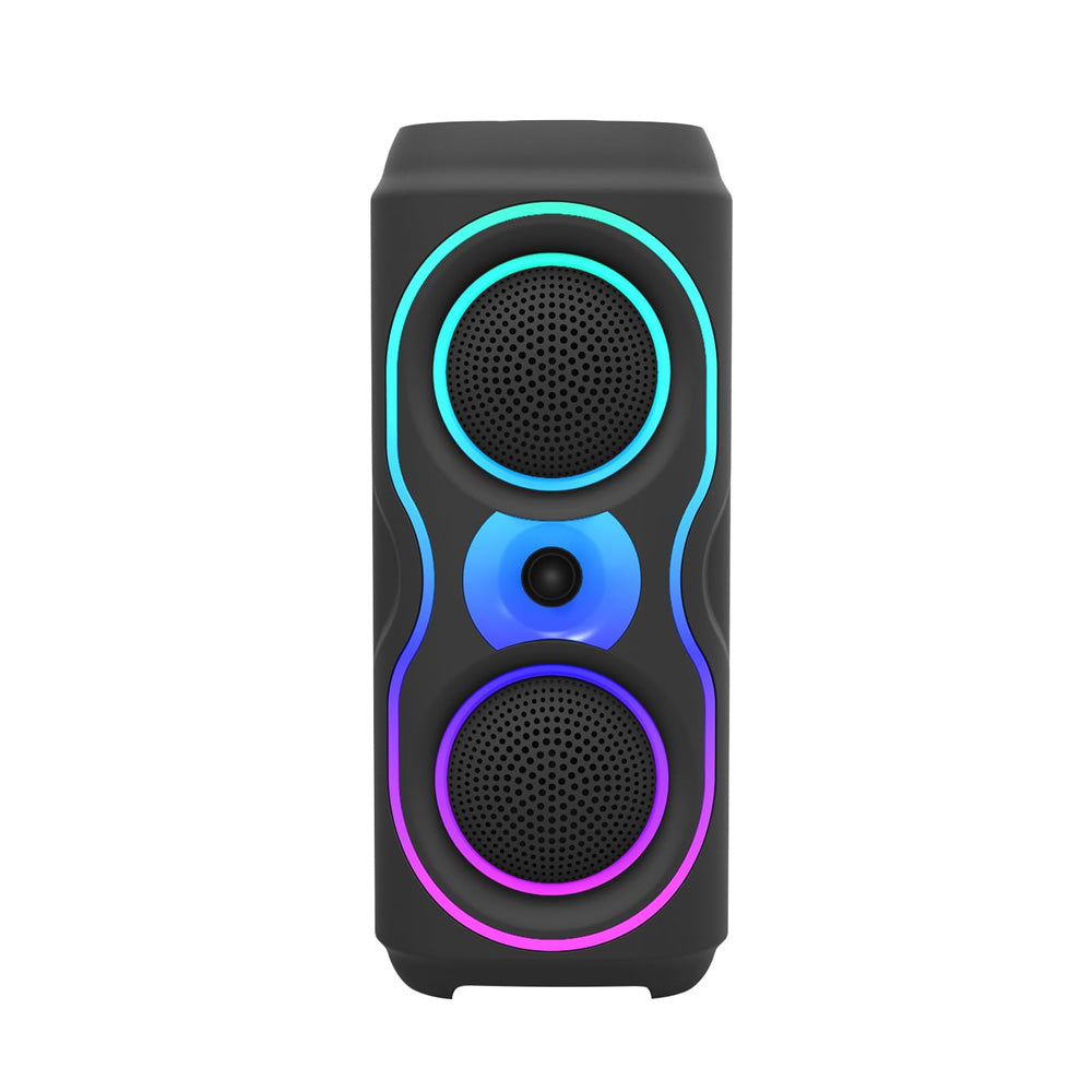 Portable PA Speaker System with 2pcs 4-inch Subwoofers,RGB Lights