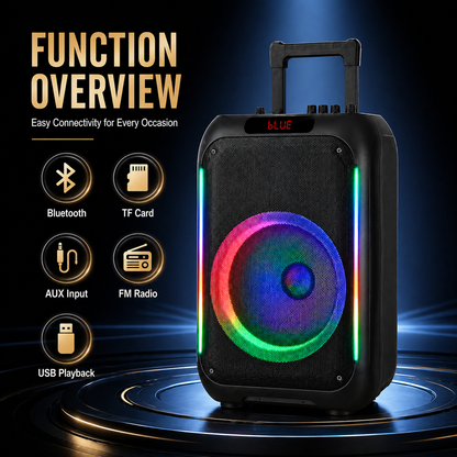 12inch Dance Speaker 2026 New Outdoor KTV High Power Troll Speaker Bluetooth Professional Performance