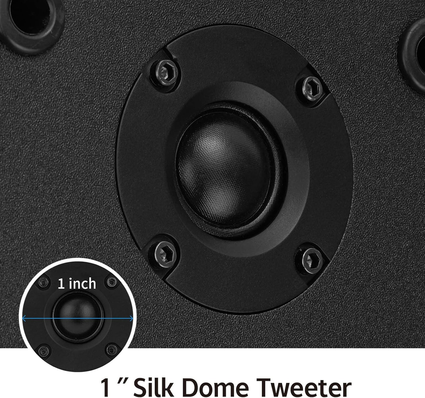 40W*2 Passive Bookshelf Speakers for Record Players and Home Theater Systems