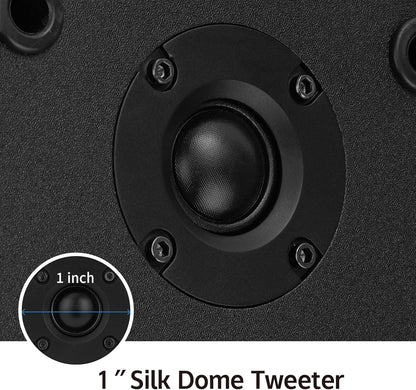 40W*2 Passive Bookshelf Speakers for Record Players and Home Theater Systems