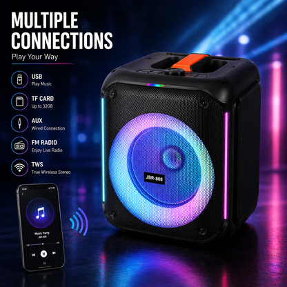 8in bass 20W 3600mah Bluetooth party Speaker portable ourdoor audio