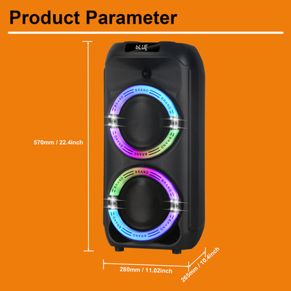 40W portable speaker with powerful bass