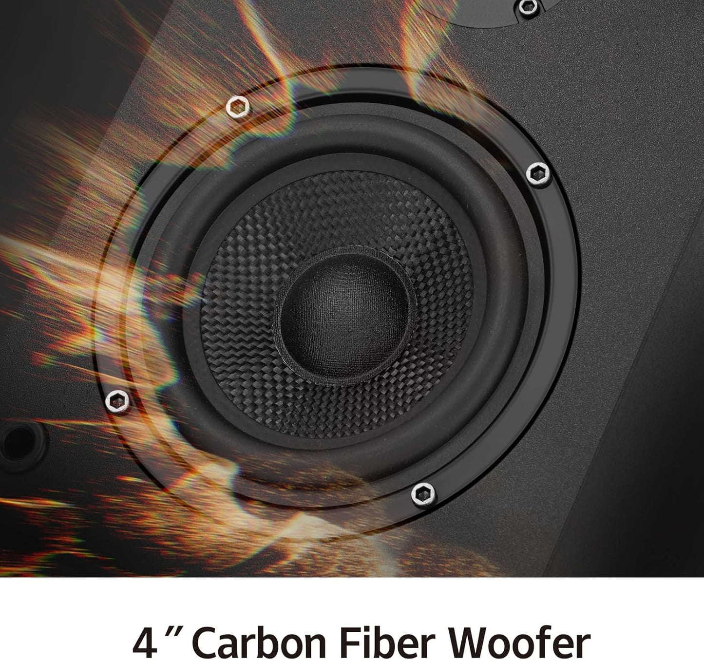40W*2 Passive Bookshelf Speakers for Record Players and Home Theater Systems