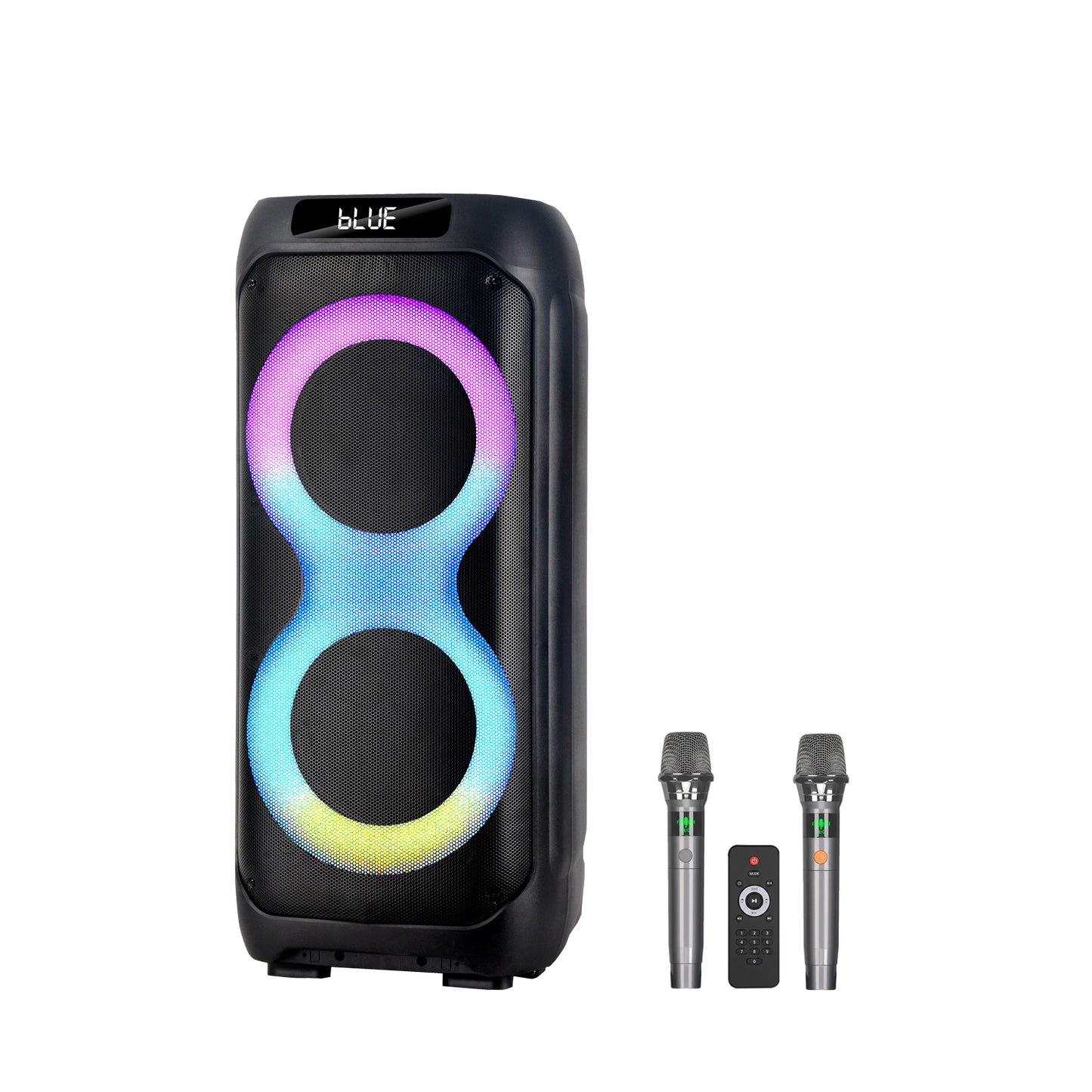 10″ subwoofer + Tweeter portable outdoor speeker clean sound 4500mAh 7.4V 50W