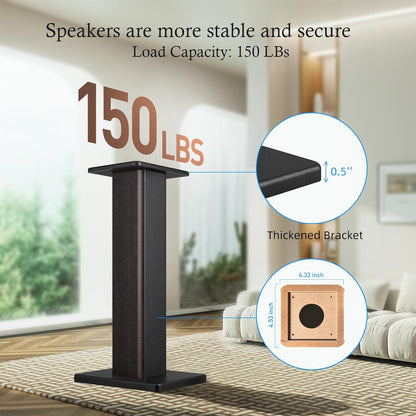 Universal Floor Speaker Stands, 22.64 Inch Surround Sound Supports