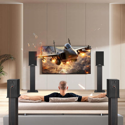 Universal Floor Speaker Stands, 22.64 Inch Surround Sound Supports