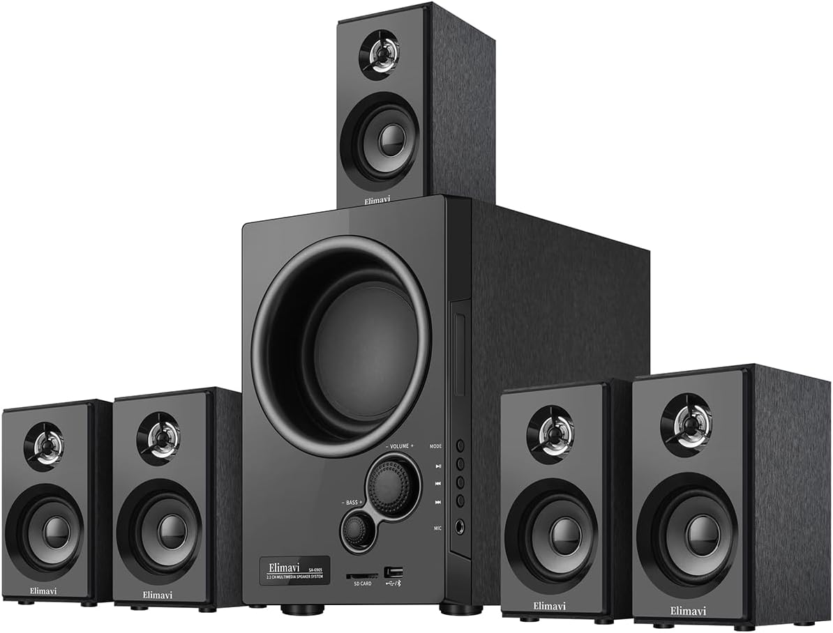 5.1 Surround Sound System with 5.5'' Subwoofer Stereo System
