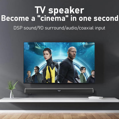 Elimavi Sound Bars for TV with Coaxial/3.5mmConnection, 30W Surround Sound System
