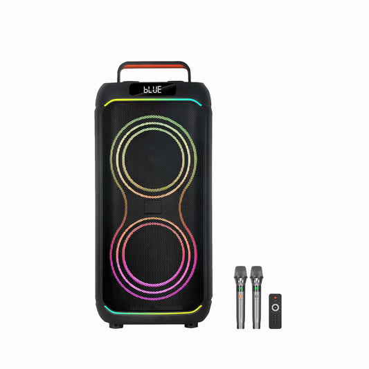 2pcs 8inch bass 40W 4000mAh portable outdoor audio speaker 7.4V