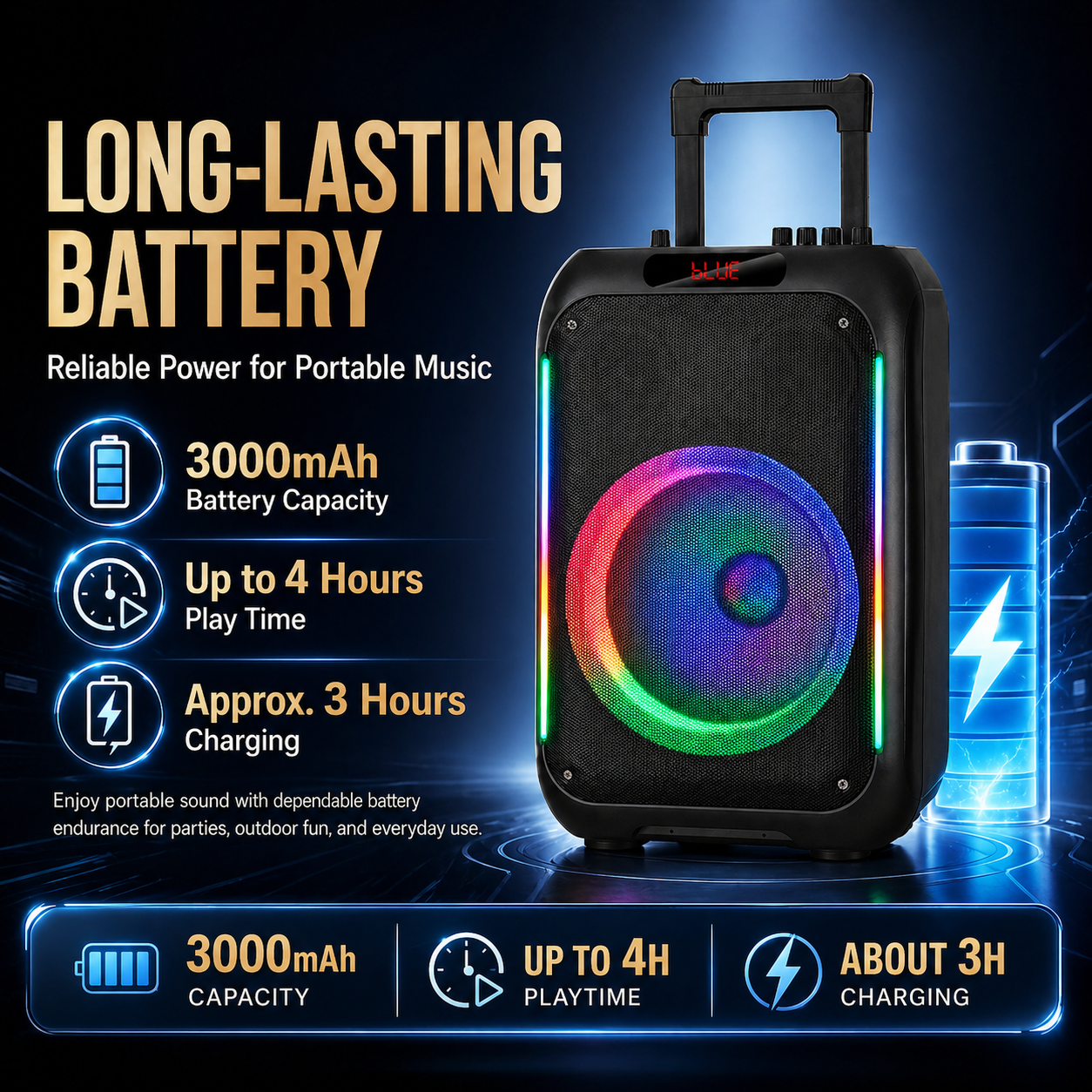 12inch Dance Speaker 2026 New Outdoor KTV High Power Troll Speaker Bluetooth Professional Performance