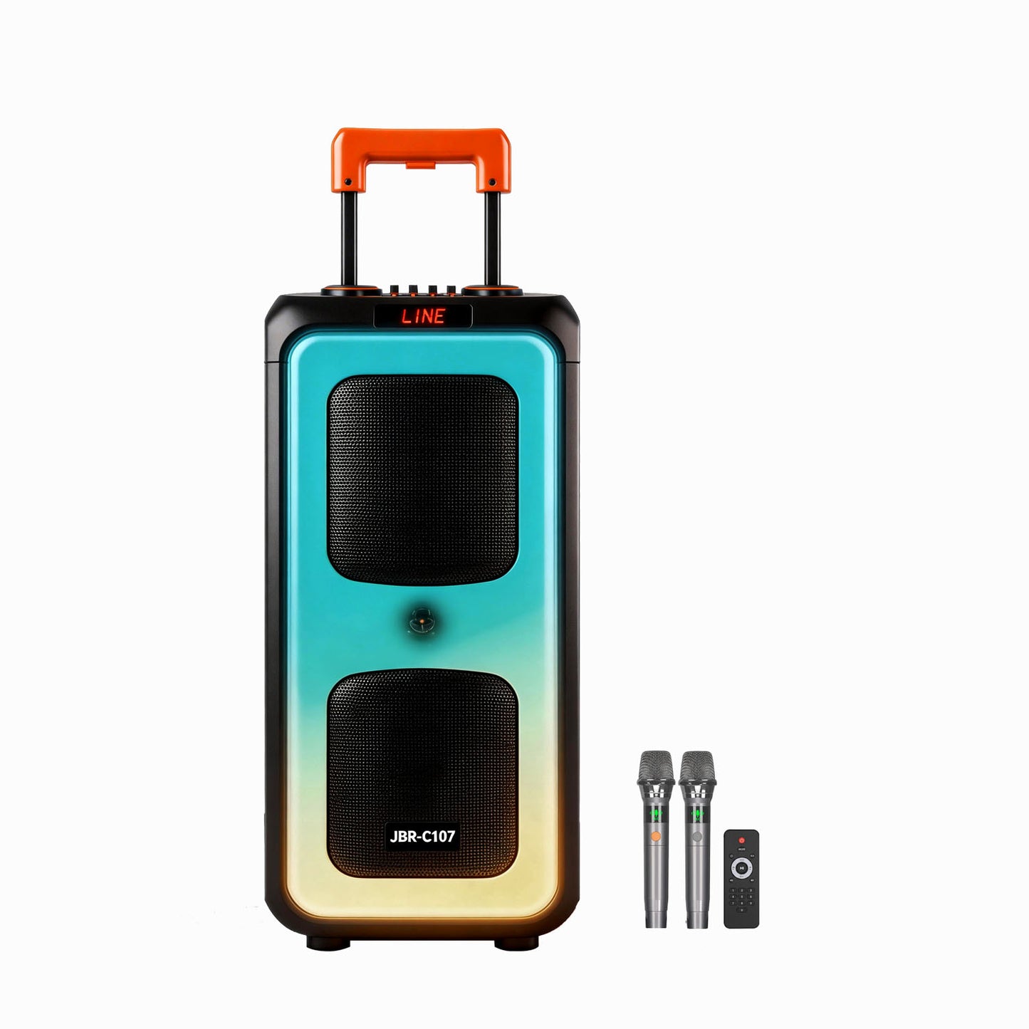 10inch bass*2+Tweeter portable speaker large size 5400mAh 60W