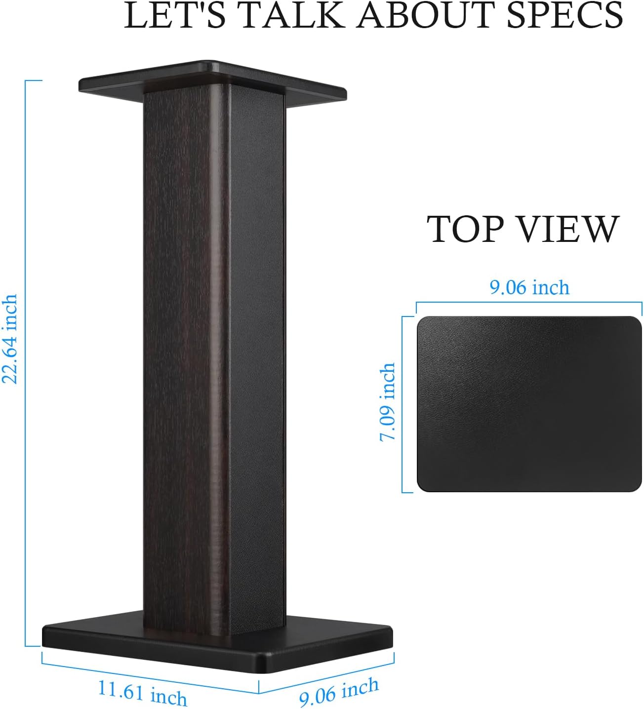 Universal Floor Speaker Stands, 22.64 Inch Surround Sound Supports