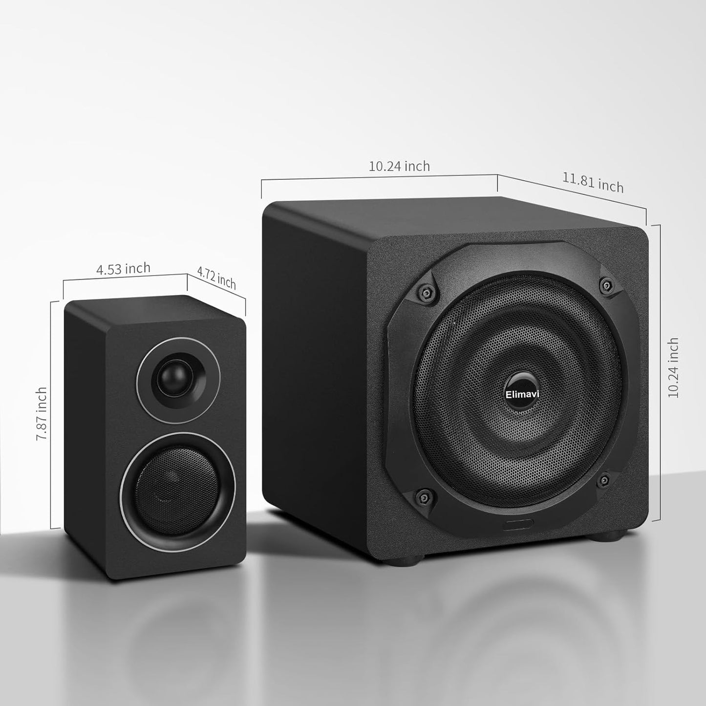 6.5" Deep Bass, Bluetooth 5.3 Computer Speakers with Subwoofer