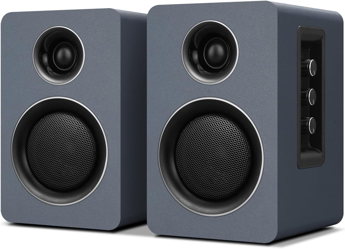 7 Colors Active Bookshelf Speakers with 3‘’ Carbon Fiber Woofer and Silk Film Tweeter