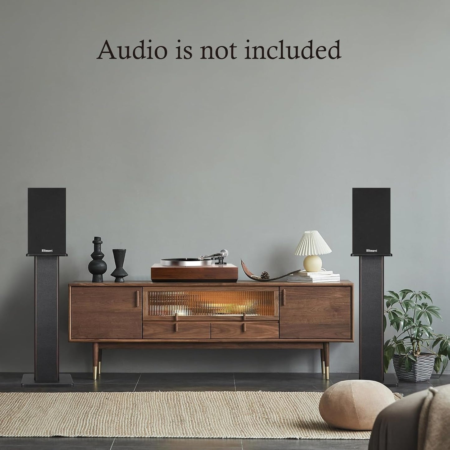 Universal Floor Speaker Stands, 22.64 Inch Surround Sound Supports