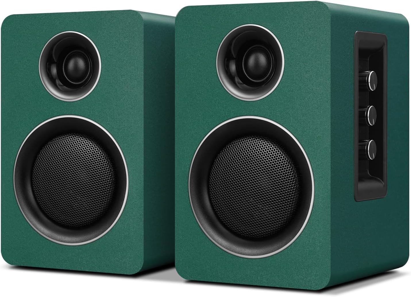 7 Colors Active Bookshelf Speakers with 3‘’ Carbon Fiber Woofer and Silk Film Tweeter