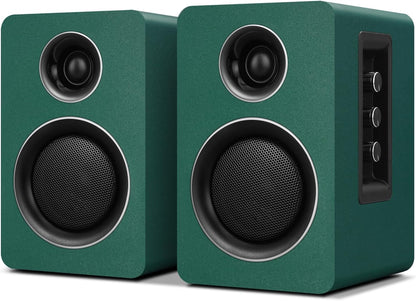 7 Colors Active Bookshelf Speakers with 3‘’ Carbon Fiber Woofer and Silk Film Tweeter
