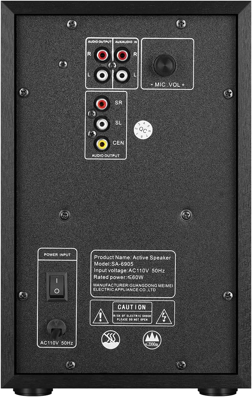 5.1 Surround Sound System with 5.5'' Subwoofer Stereo System