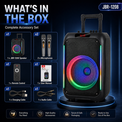 12inch Dance Speaker 2026 New Outdoor KTV High Power Troll Speaker Bluetooth Professional Performance