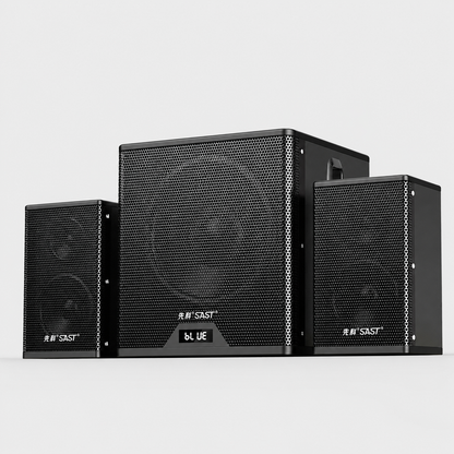 SAST A19 Home Theater Bluetooth Speaker 8-inch Super Subwoofer 2pcs Tweeter 2pcs 4 inch Mid Range Speakers + USB Drive Gifted