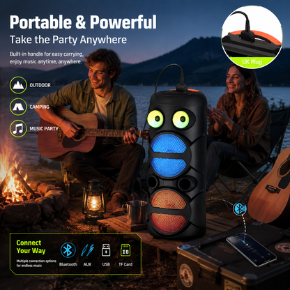 20W 3000mAh 8inch*2 bass+ tweeter party speaker outdoor HIFI Voice