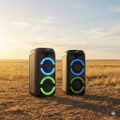 Portable Bluetooth Speaker,40W 2*subwoofer
