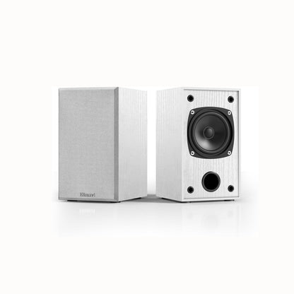 Elimavi 2pieces Wood Bookshelf Speaker