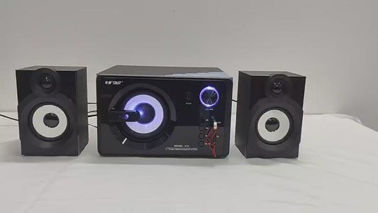 SAST A15 Computer Wooden Audio Super Bass 60W Bluetooth 5.3 RGB Light